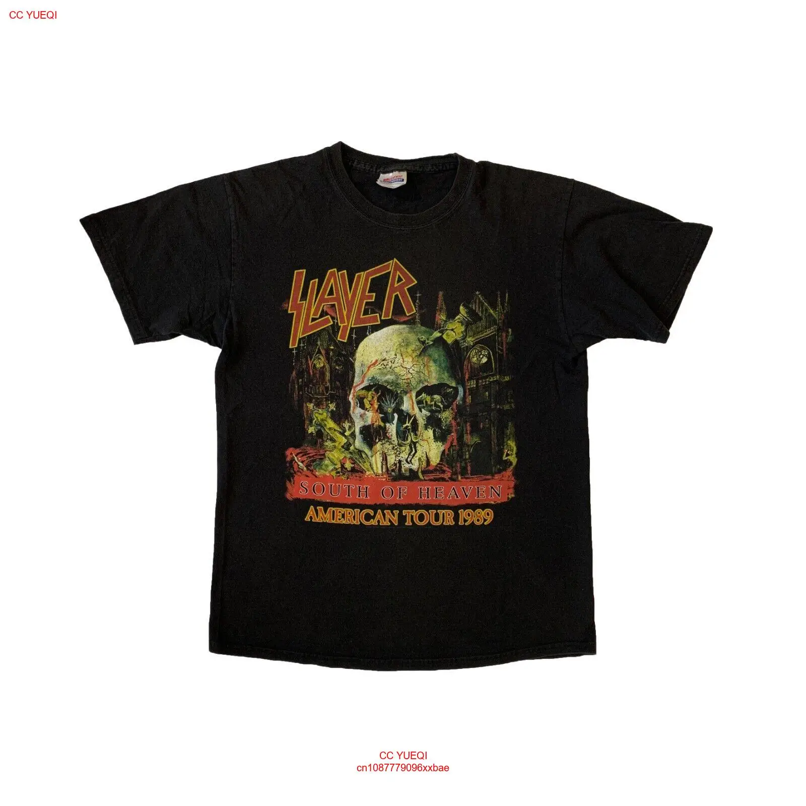 Slayer South Of Heaven American Tour футболка Thrash футболка с логотипом метал-группы M