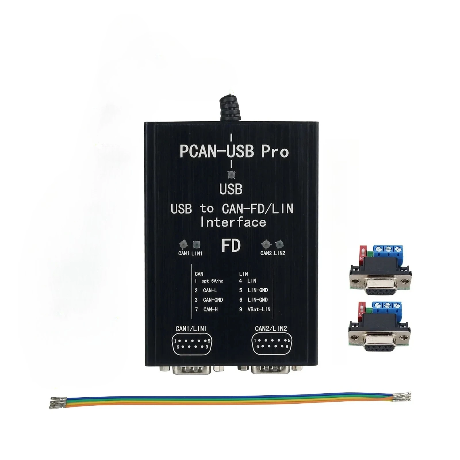 PCAN-USB Pro PCAN FD PRO 12Mbit with LIN USB to CAN Adapter 2CH CAN FD Compatible with IPEH-004061 for PEAK
