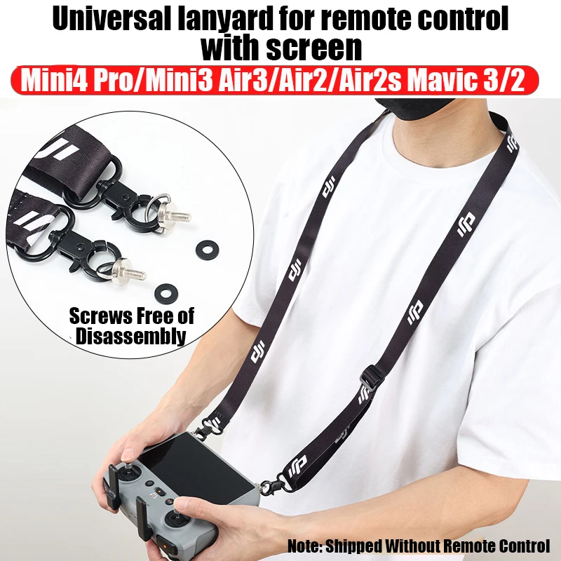 Lanyard for DJI RC & RC 2 & RC Pro Controller, DJI Mini 4 Pro Lanyard RC Neck Strap, Compatible with DJI Mini 3 Pro/Mavic 3/Air2