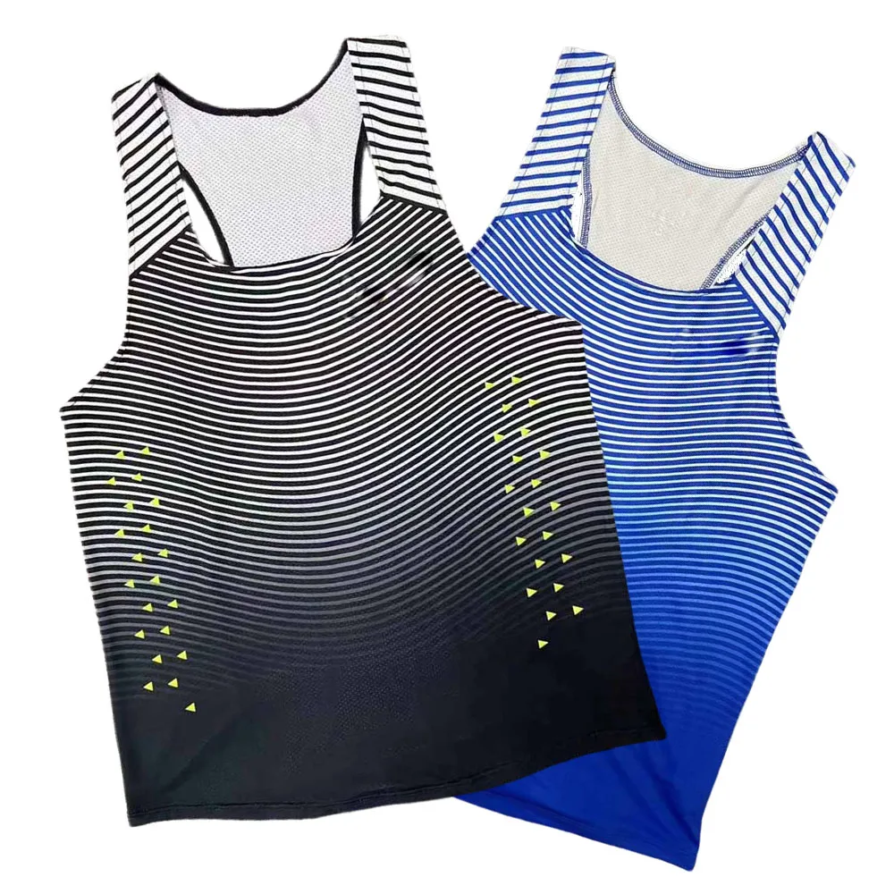 

Men Running Marathon Singlets Sleeveless Gym Clothing Men Sleeveless Tank Top Vest for Men Running Vest Customization