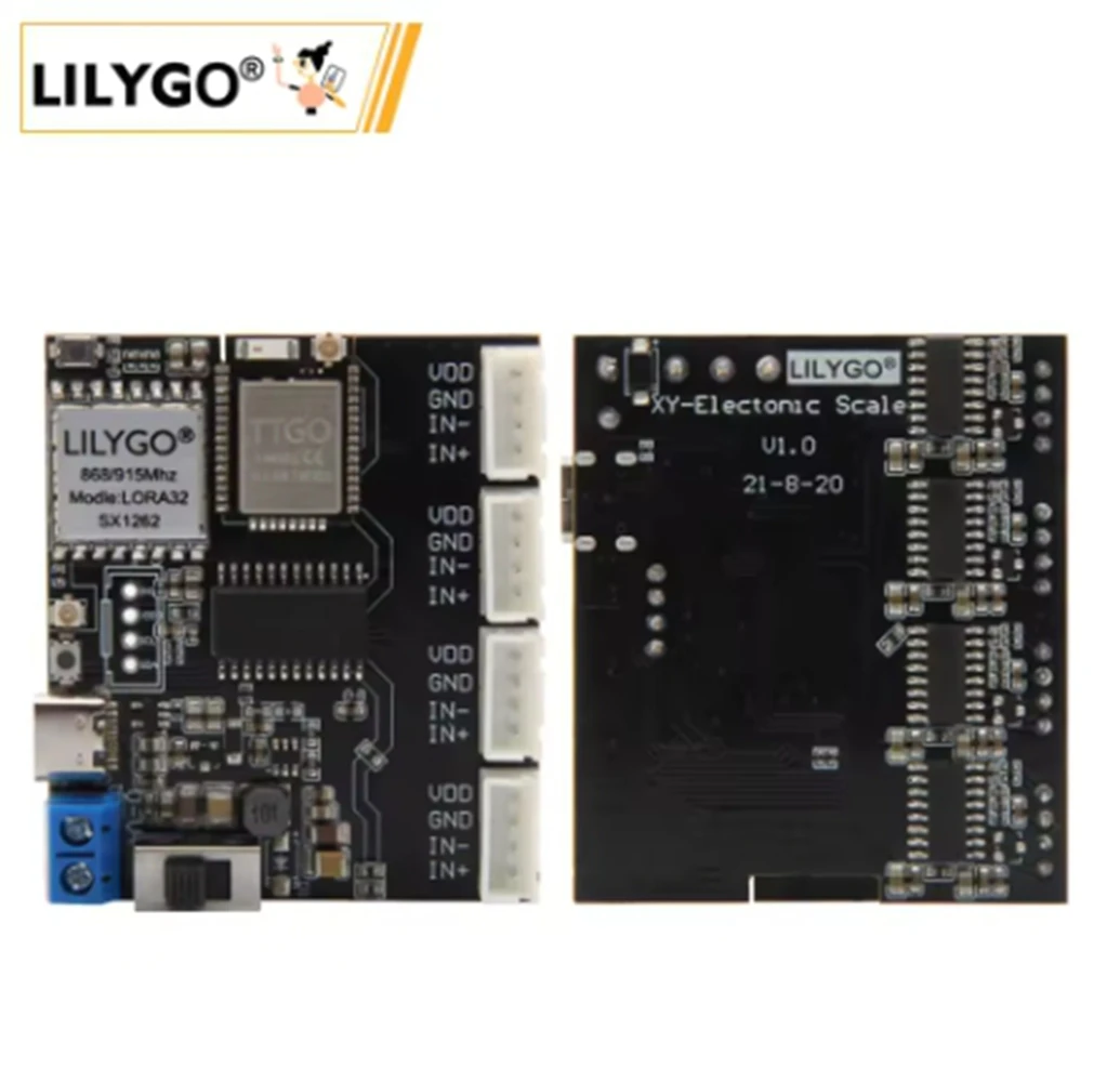 LILYGO® TTGO T-Weigh ESP32 T-Micro32 LoRa SX1262 868Mhz 915Mhz Wireless Module 4-Group 4-Way HX711 Support Expansion Weighing