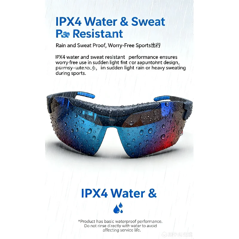 نظارات ذكية جديدة للذكاء الاصطناعي لركوب الدراجات في الهواء الطلق - مكالمة بلوتوث متعددة الوظائف، تشغيل الموسيقى، ترجمة متزامنة بالذكاء الاصطناعي، Hi-Fi 5D #4