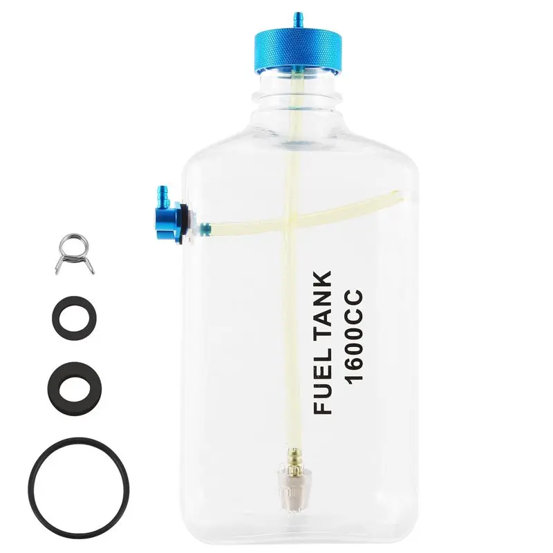 ABXE-Fuel Tank Petrol Transparent Plastic Bottle CNC For RC Gas And Nitro Airplane