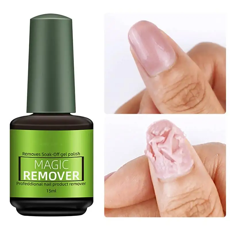 15ml Gel Nail Polish Remover Easy Nail Polish Peel Off Non-Irritating Gel Remover Magic Remover Peel Off Removing Gel