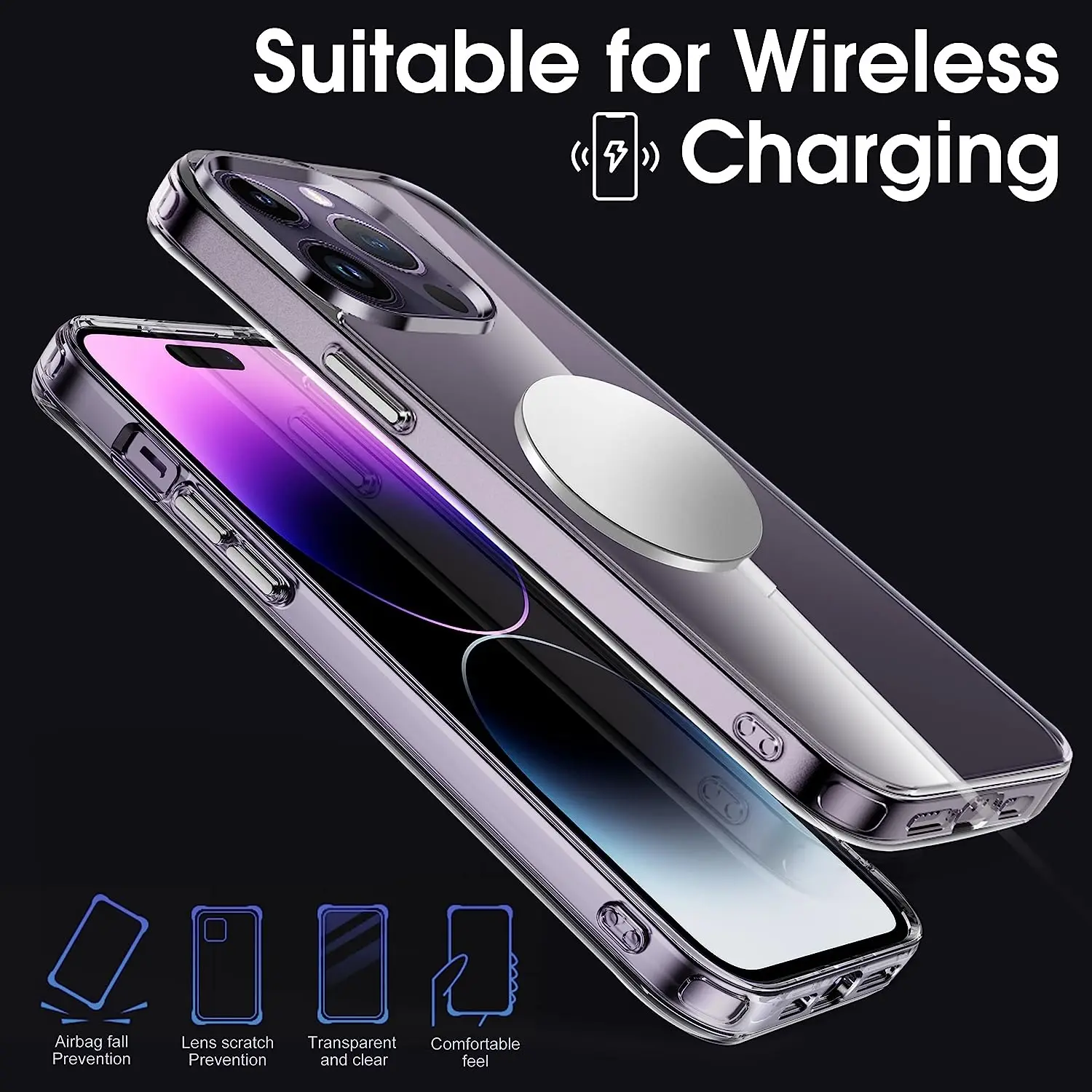 Luxury Clear Phone Case For iPhone 11 12 13 14 15 Pro Max Silicone Soft For iPhone X XS Max XR 8Plus Back Cover Transparent Case