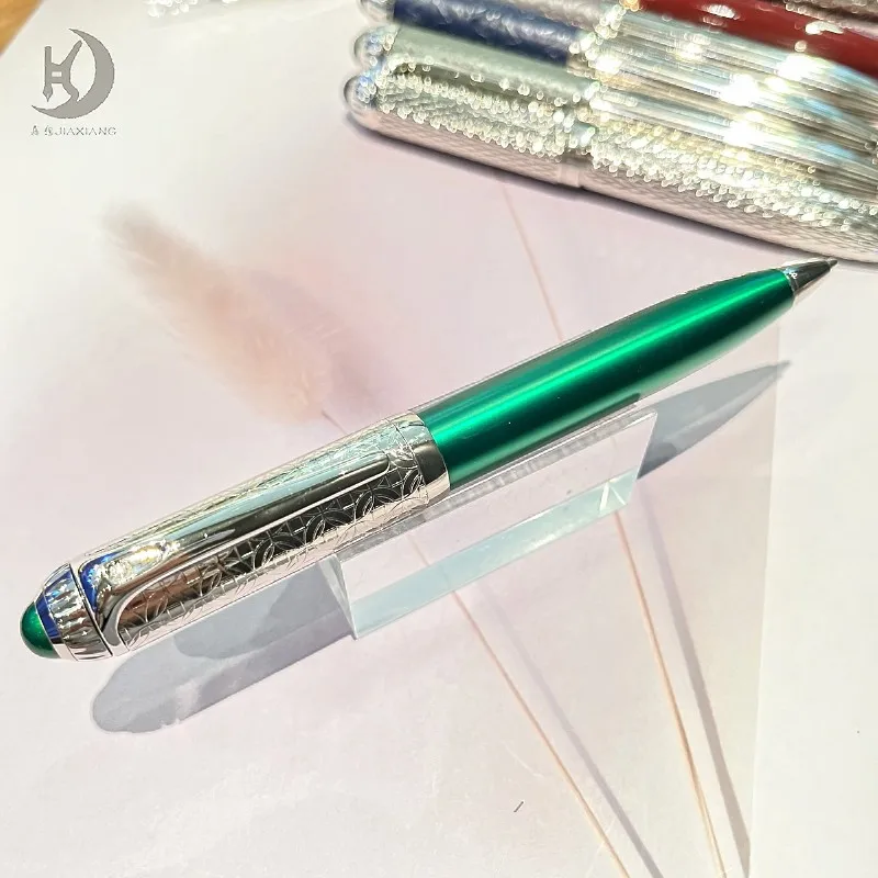 Luxuriöser Kugelschreiber mit Drehmechanismus aus Metall als Geschenk zum Schulanfang für Schmuck und Uhren – Detail 4