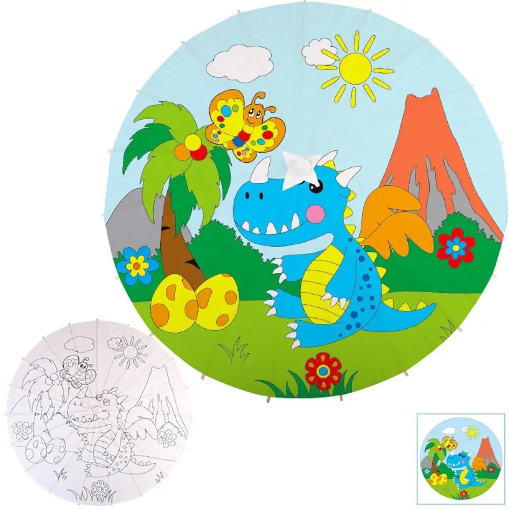 

Винтажный зонт из промасленной бумаги с длинной деревянной ручкой, для росписи, с удобной рукояткой, для летней защиты от солнца, китайский зонт