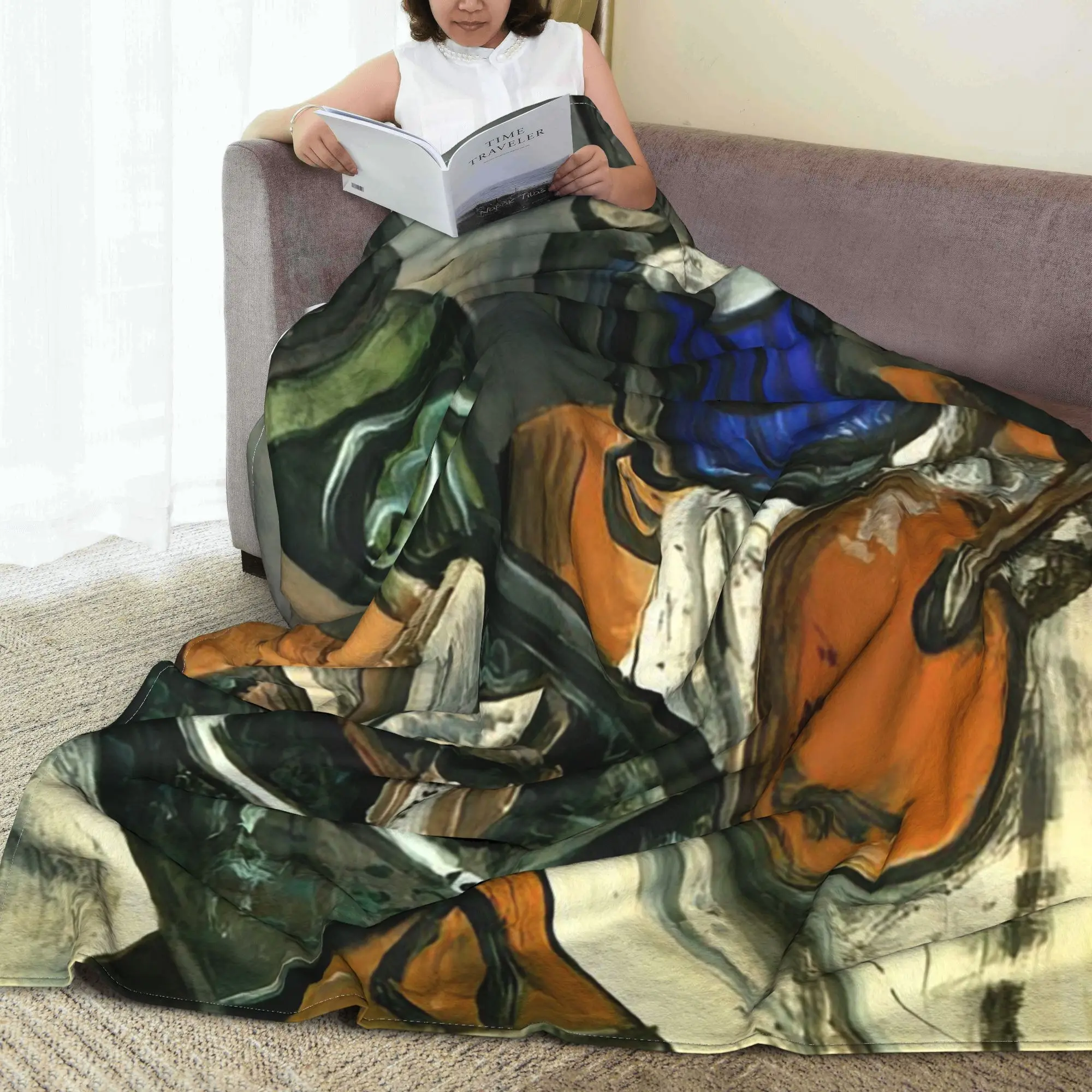 

Andre Derain - STILL LIFE 1914 Blanket Warm Flannel Sofa Throw Blanket for Couch Bedding Travel Throws Bedspread Quilt