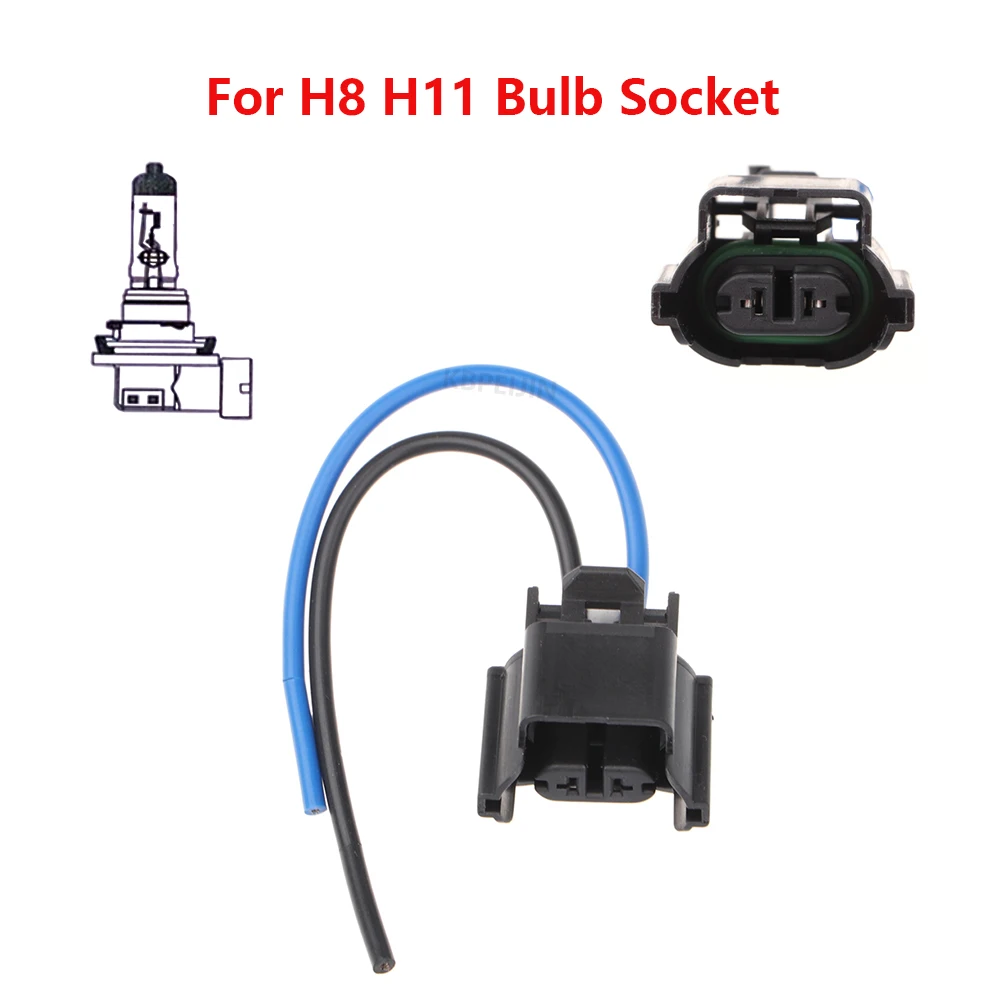 2x Car Fog Lights Socket Adapter Connector For Audi Q3 Q5 Q7 A5 VW Wiring Harness Accessories