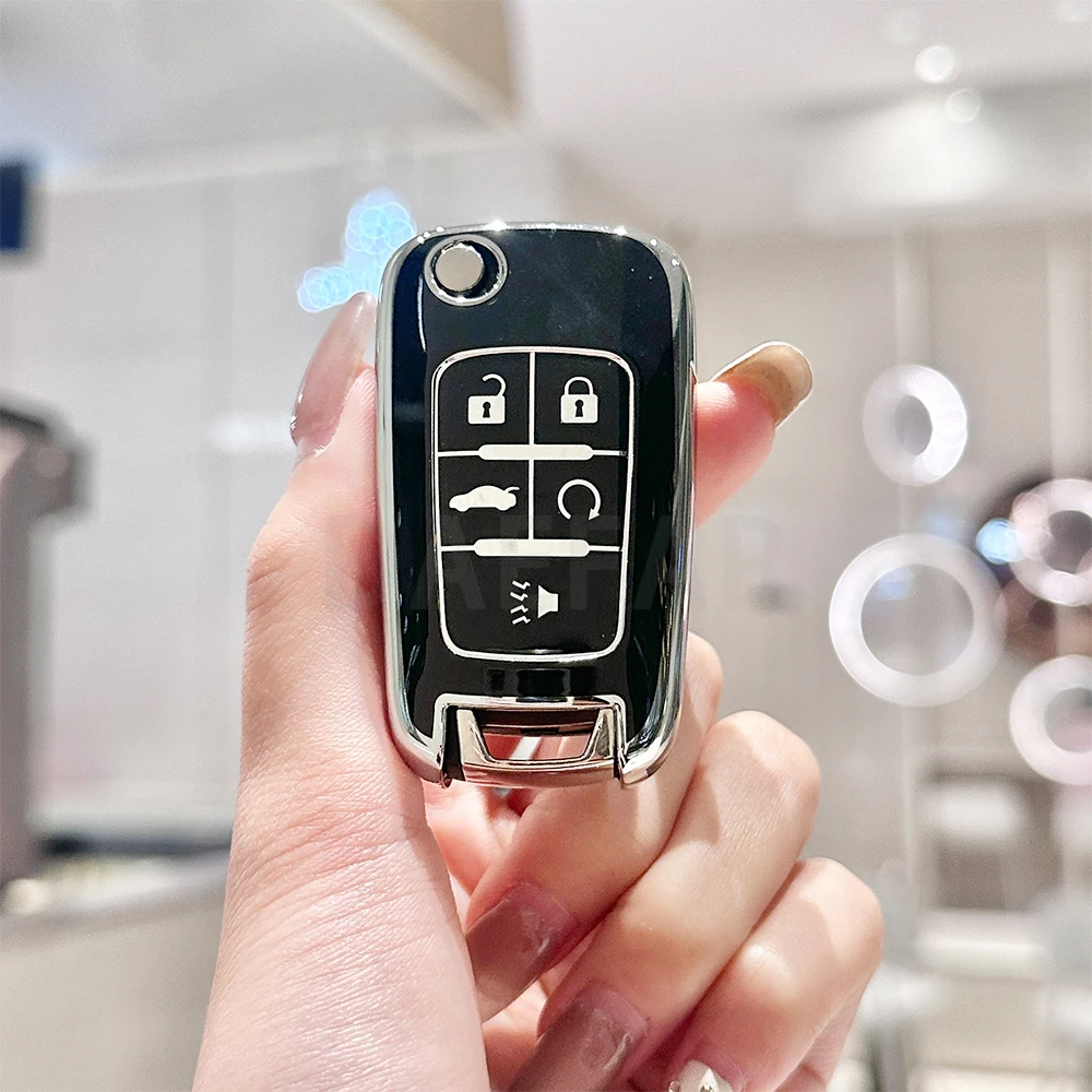 5Buttons TPU Car Remote Key Shell for Opel/ Vauxhall Astra Mokka Insignia Zafira Meriva for Chevrolet Cruze Barina Trax Colorado