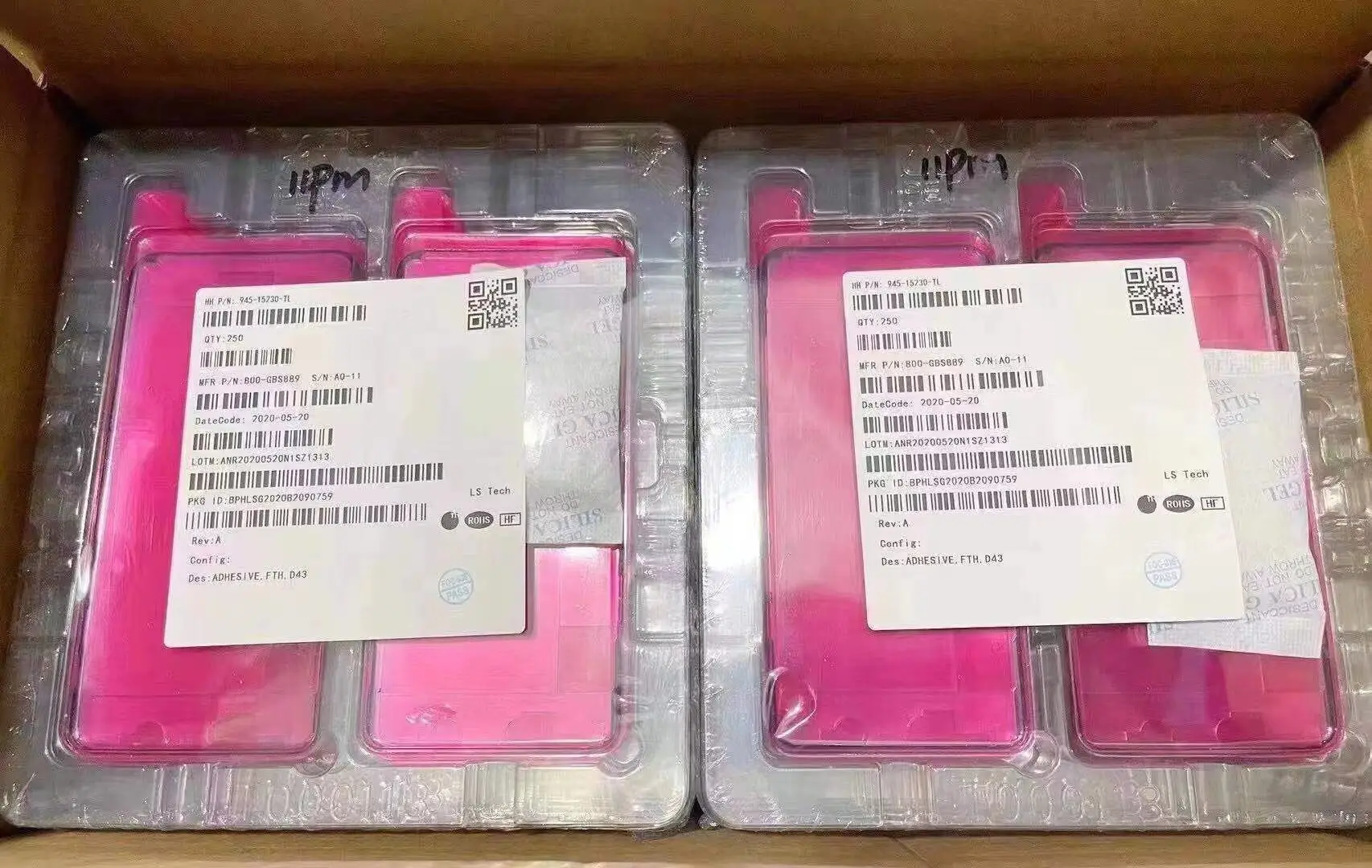 10 Stück Ori-Bildschirm vorne wasserdichter Aufkleber für iPhone Air 17 Pro Max 16 15 14 Plus 12 13 Mini 11 Pro Max Batteriefach-Glasdichtung – Detail 5
