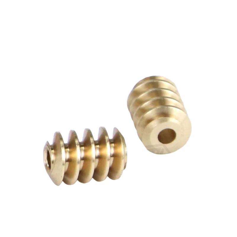 10PCS/LOT M0.5*8 JGY370 Motor Output Turbine 0.5M Motor Shaft Worm Gear 2mm Pure Copper Turbine