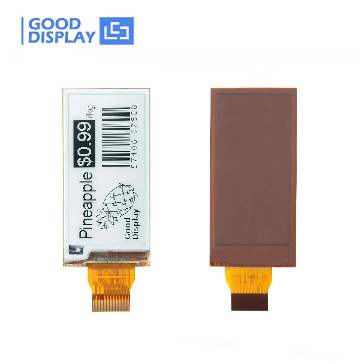 GooDisplay® Flexibele buigbare 2,13" E-inktdisplaymodule Monochroom e-Paper Raw Screen GDEM0213I61