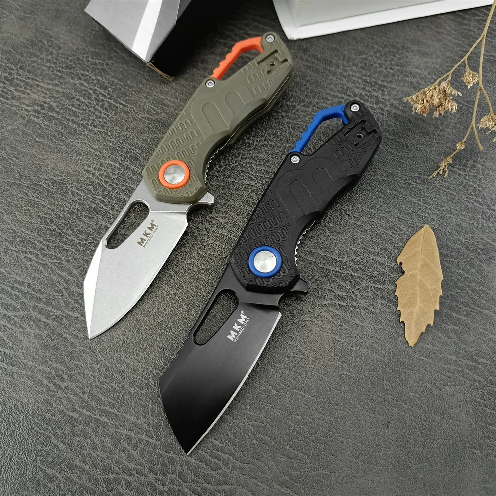 Outdoor MKM F0332 Folding Pocket Flipper Knife 8Cr13Mov Blade Nylon Fiber Handles Tactical Knife Utility Easy To Carry Multitool