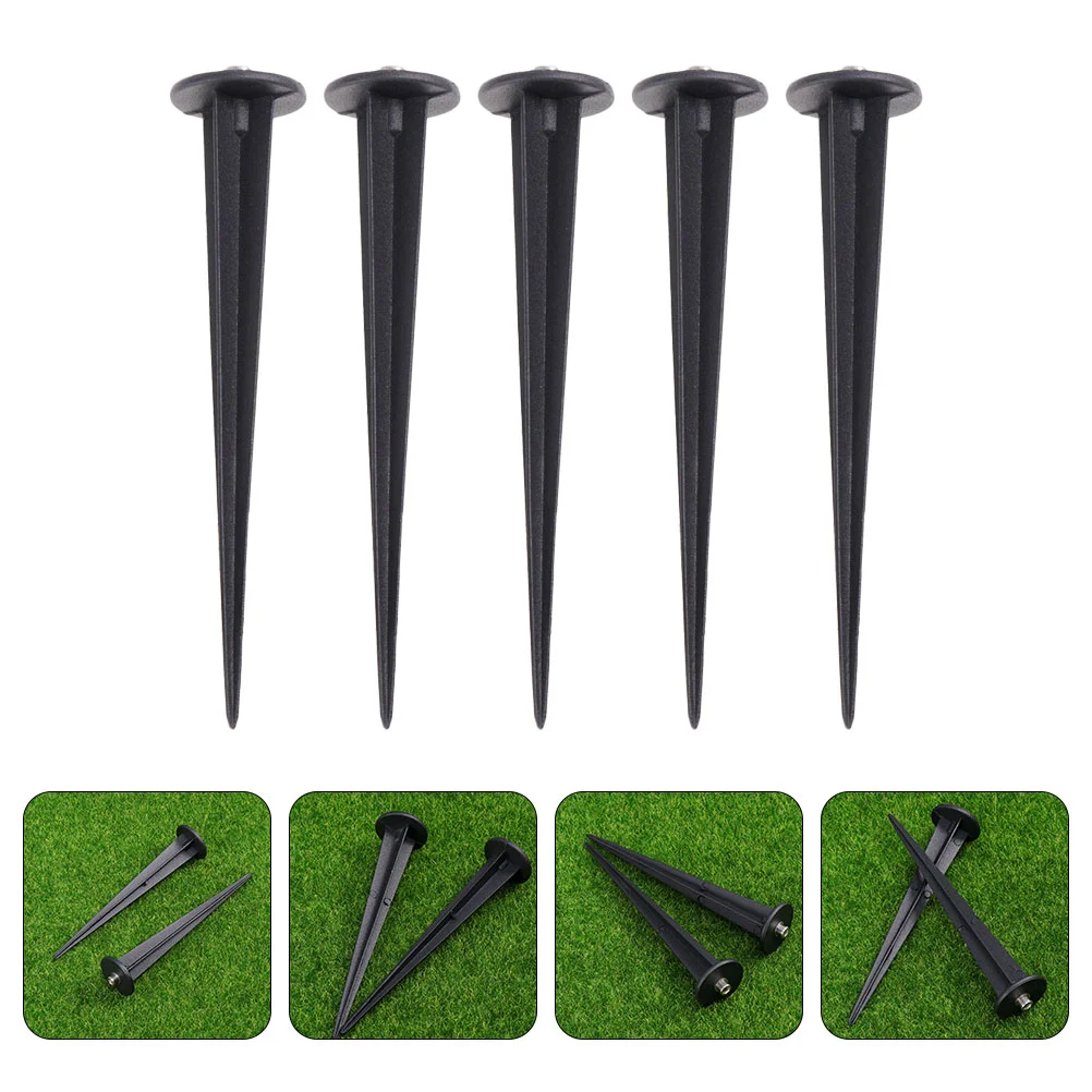 5 Pcs Lawn Lamp Socket Torch Lights Aluminum Spikes Weather Resistant Rust Proof Ground Landscape Lighting Fixtures