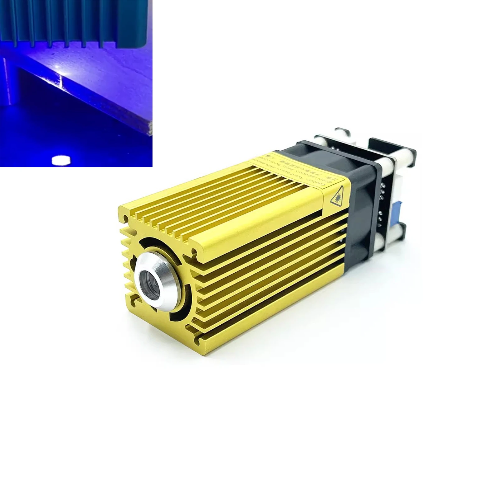 450nm 40W Blue Extremely Fine Spot Laser Engraving/Cutting Module 3D Marking Laser Head