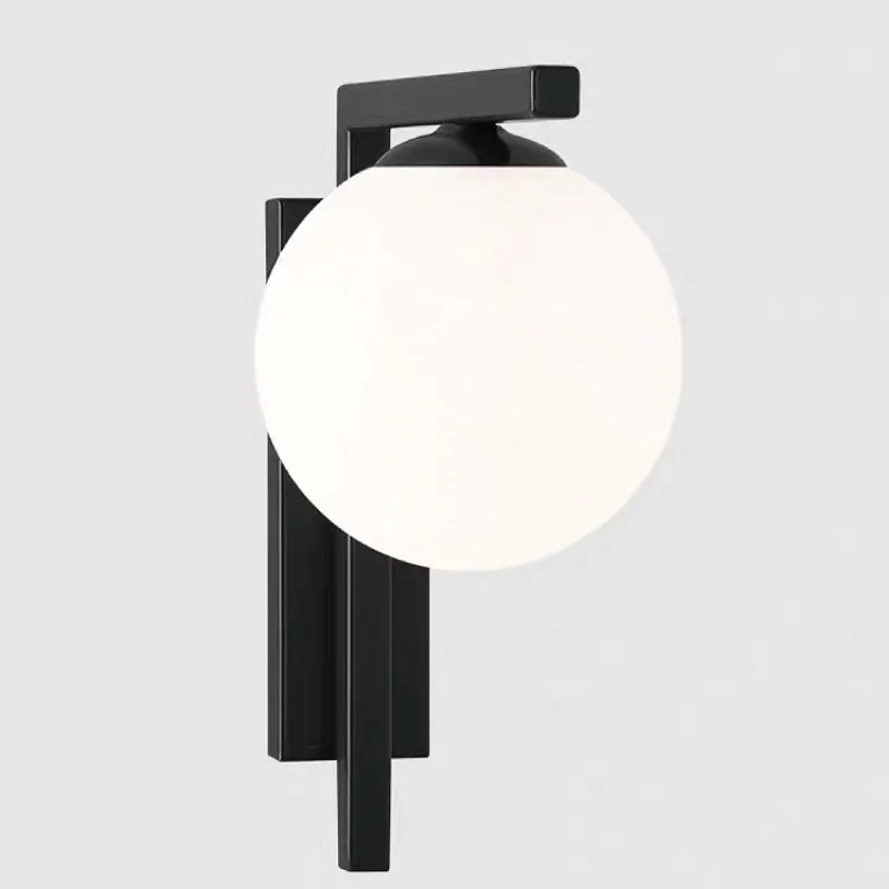 

Modern Glass Round Ball Wall Lamp Hotel Corridor Aisle Decorative Lamp Bedroom Bedside Lamp LED Lamp
