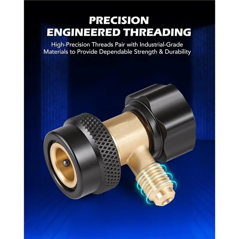 R134a Adjustable Quick Coupler Adapters, High & Low Pressure 2Pc