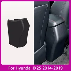 For Hyundai IX25 2014 2015 2016 2017 2018 2019 Car Armrest Mat Anti Kick Pad Microfiber Leather Protection Cover Accessories