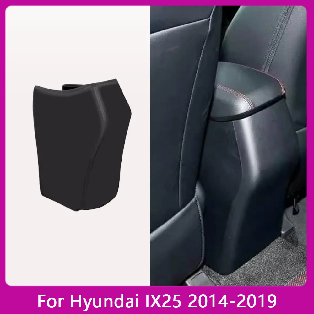 Dla Hyundai IX25 2014 2015 2016 2017 2018 2019 Mata podłokietnika samochodowego Podkładka przeciw kopnięciom Skórzana osłona ochronna z mikrofibry Akcesoria