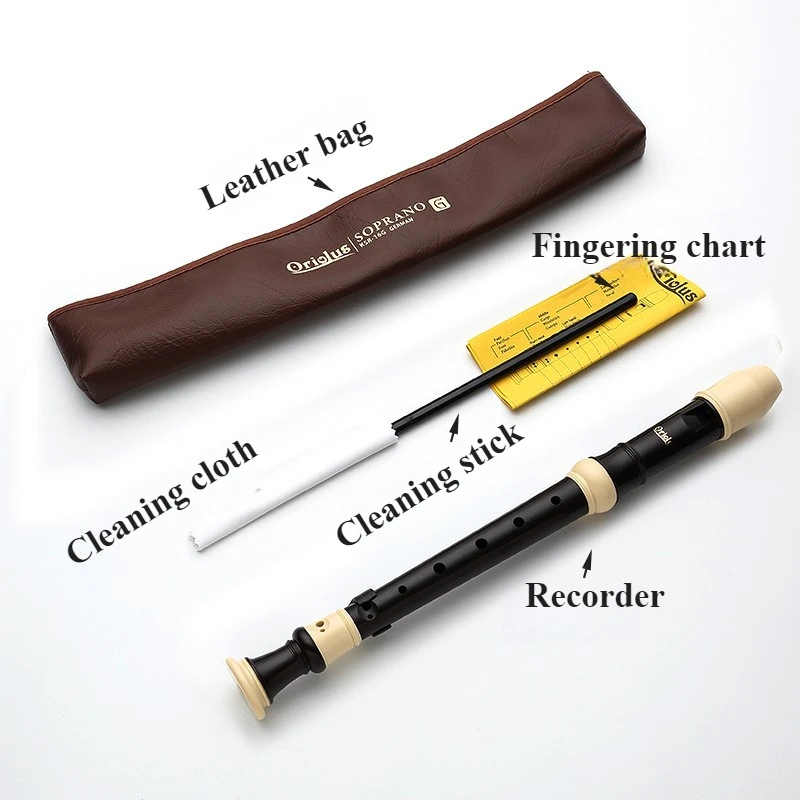 8 Holes Recorder C Key Professional Portable Recorders Adult Beginner Practice Vertical Flute Traditional Woodwind Instruments