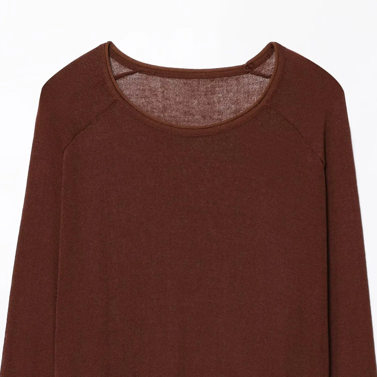 JNLEAOG Herfst Nieuwe Dames Faion Design Linnen Truien Loose Fit Ronde Ne Lange Sve Kleur Polyestervezel irt