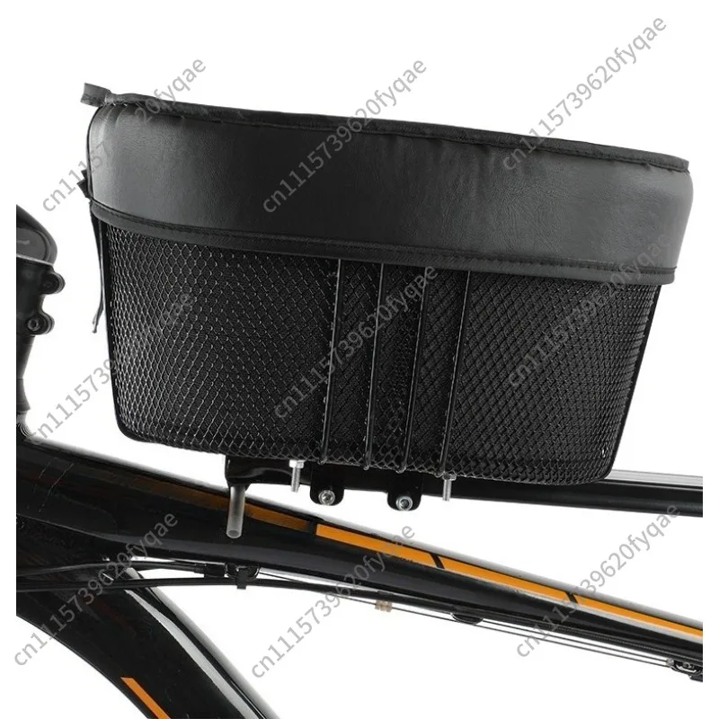 Bike Front Pet Basket, Bicycle Carrier for Dog Cat Teddy, Shopping Storage Basket