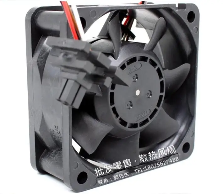 NMB 06025SA-24R-BU 02 DC 24V 0.15A 60x60x25mm 4-Wire Server Cooling Fan