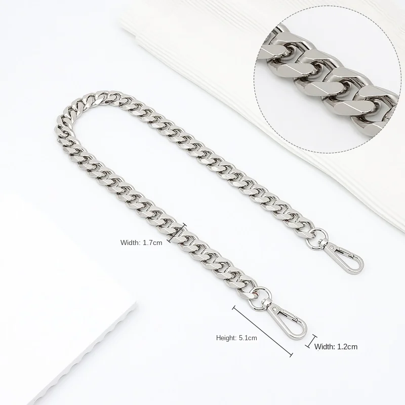 

Bag strap Replacement Crossbody bag strap accessory metal aluminum chain DIY transform hand bill shoulder underarm