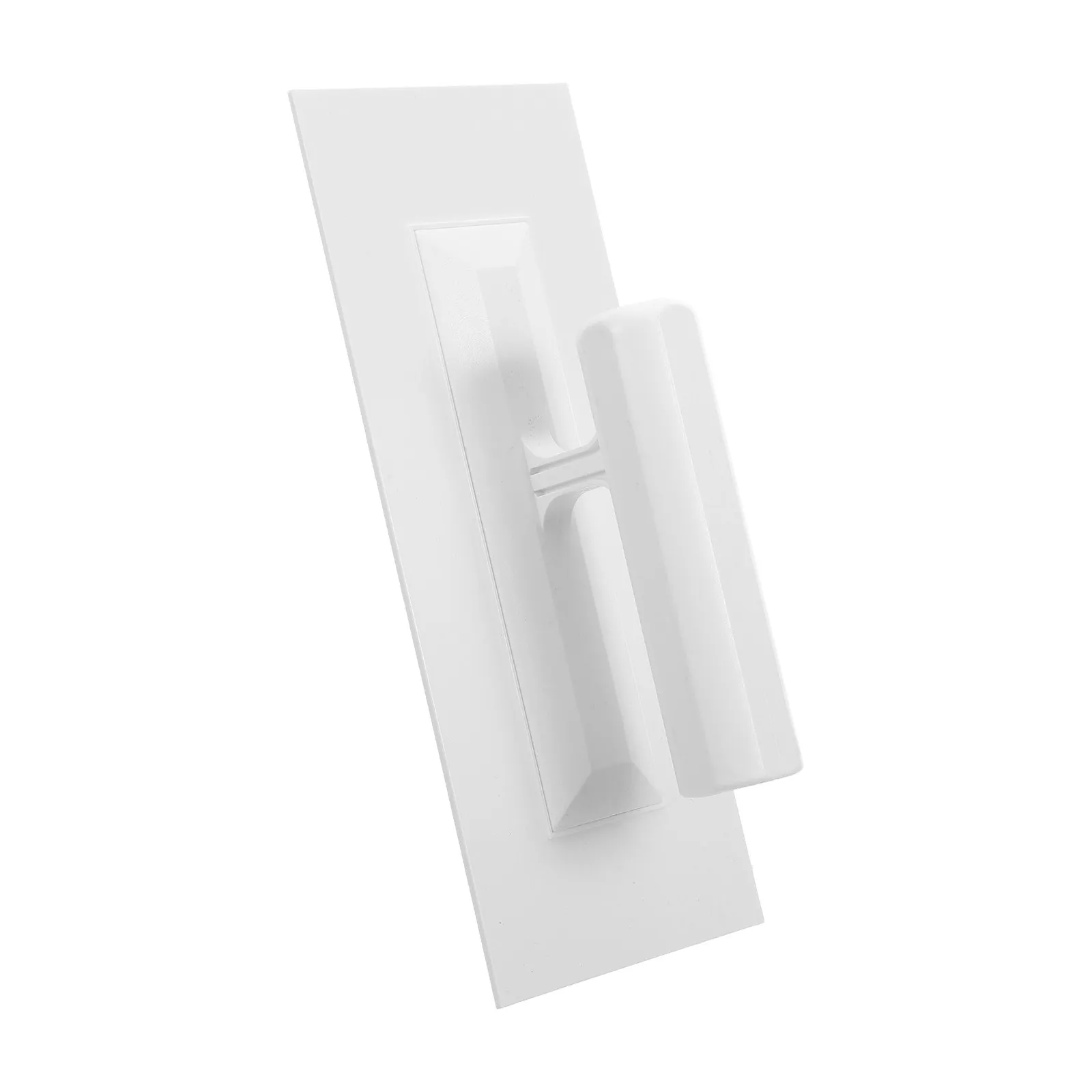 

Lightweight White Plastic Finishing Trowel Comfortable Ergonomic Grip for Plastering Wall Tile Flooring Skimming Paint Scraping