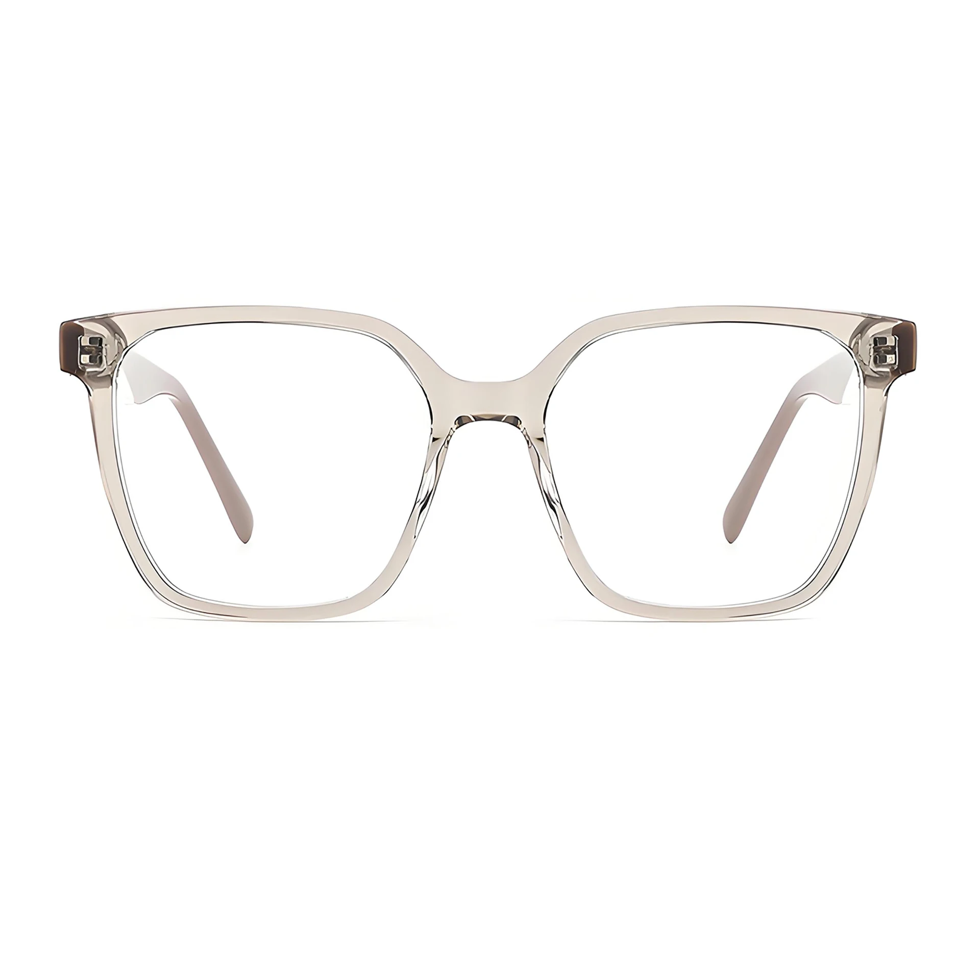 

Tortoise Color Square Handmade Acetate Eyeglass Frame Classic Optical Prescription Lenses Blue Light Blocking Reading Glasses