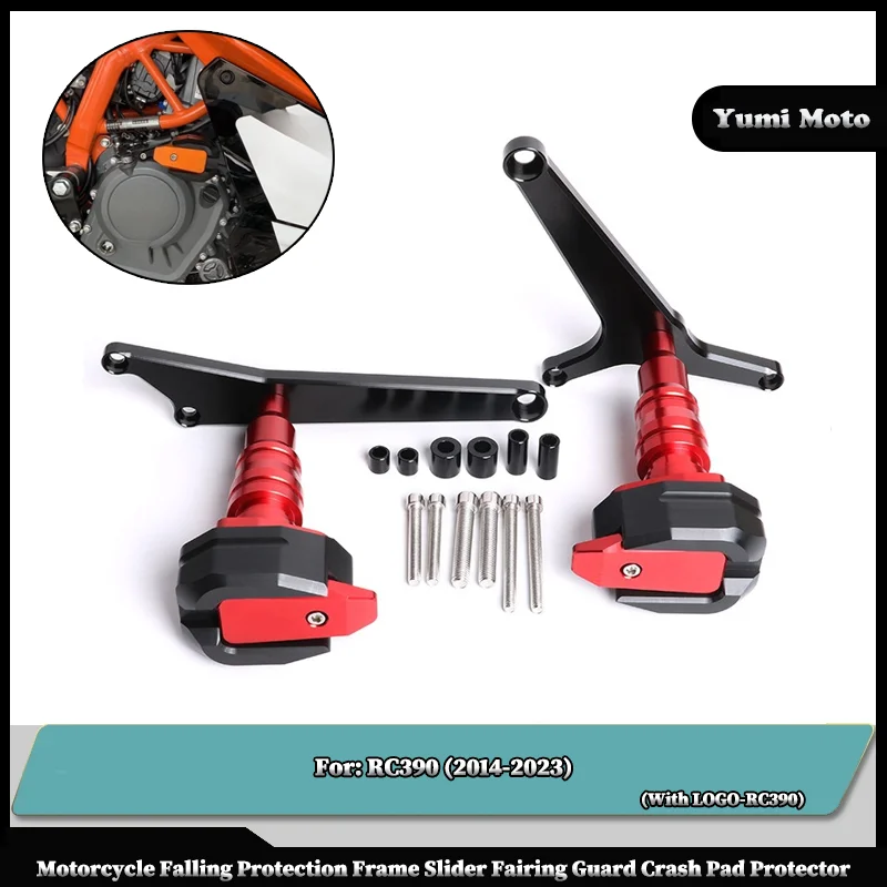 

Motorcycle Falling Protection Frame Slider Fairing Guard Crash Pad Protector For KTM RC390 2014-2023 RC 390 2022 2021 2020