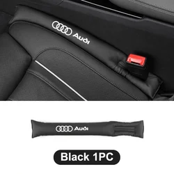 1pair Car Seat Gap Filler Leak-proof Filling Strip For Audi A3 A4 B8 8P B9 8V B6 A5 B7 A1 A6 C6 Q3 Q5 C7 8I S Line TT RS Logo