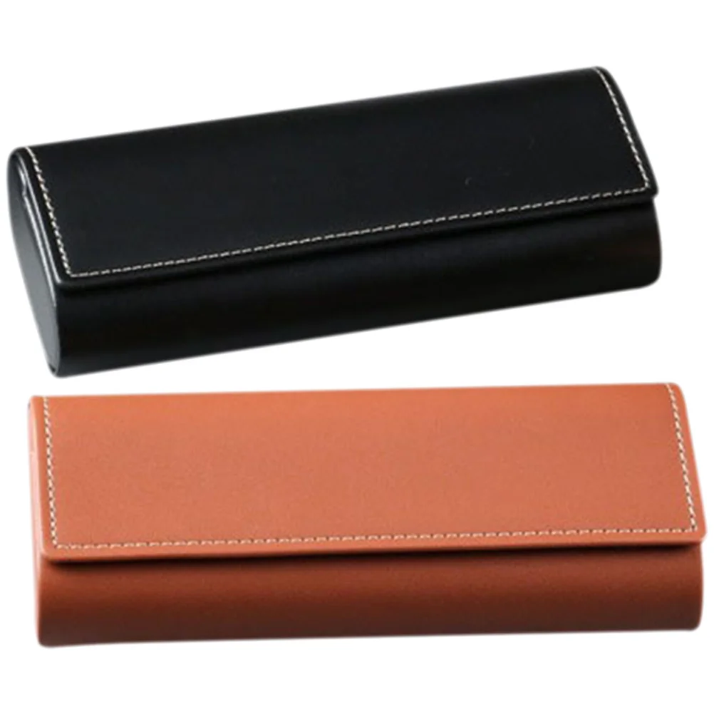 

2Pcs Eyeglasses Case Portable Anti-Pressure Glasses Box for Protection Lightweight Storage for Glasses Watches Jewelry Simple