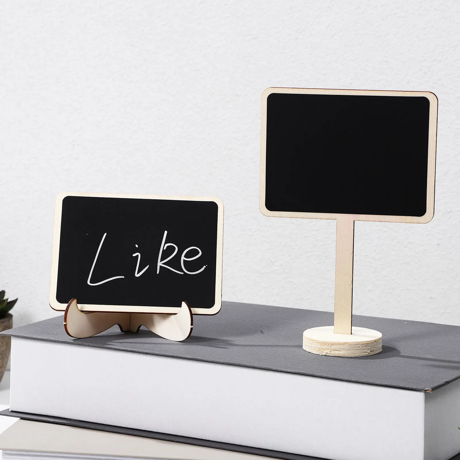 

Набор мини-досок для письма мелом: деревянные доски в рамке, маленькие настольные доски с подставкой для этикеток с едой, меню для вечеринок и фуршетов