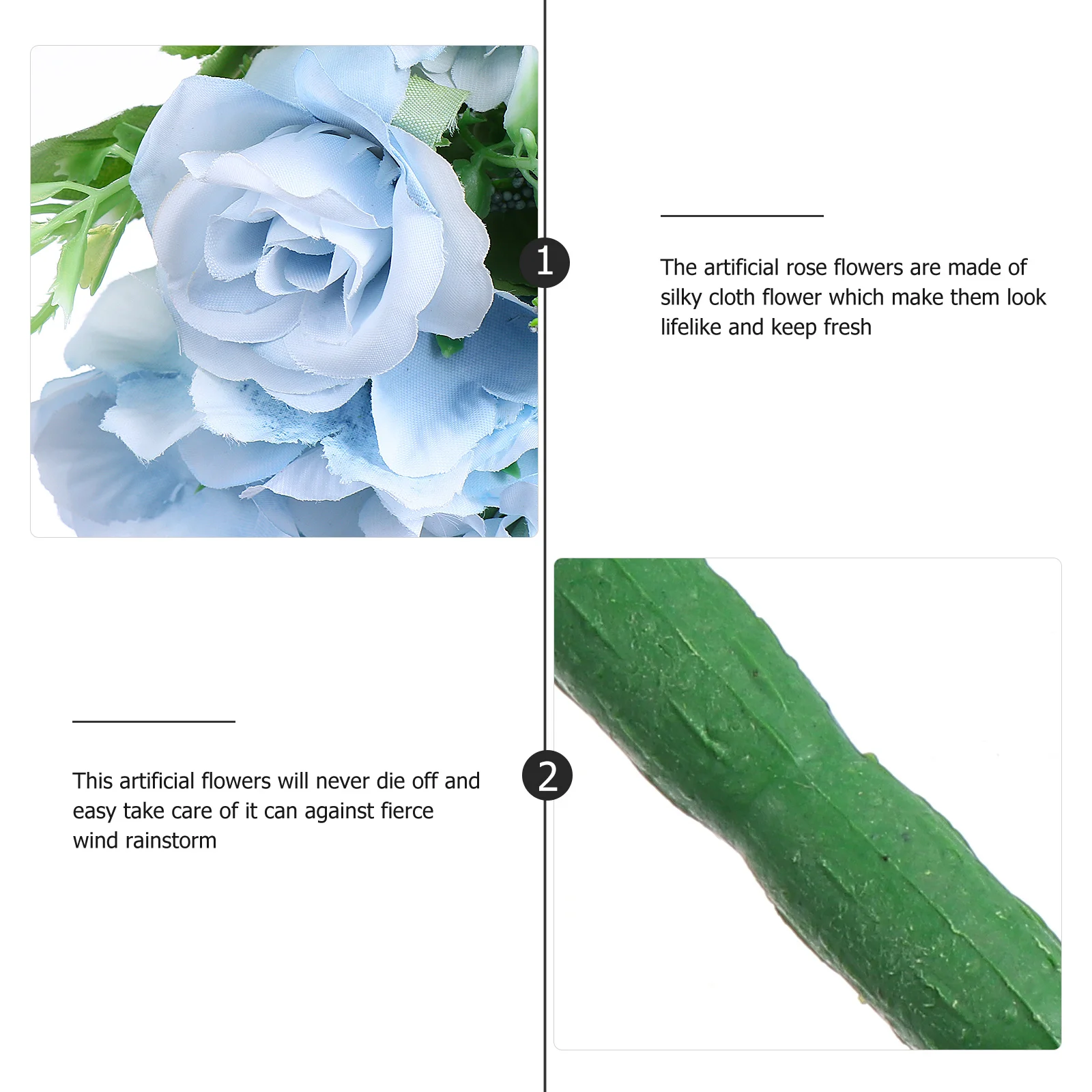 

1Pcs Wedding Simulation Flower Bouquet Artificial Silk Flower Home Decoration Festival Party Supplies Party Supplies