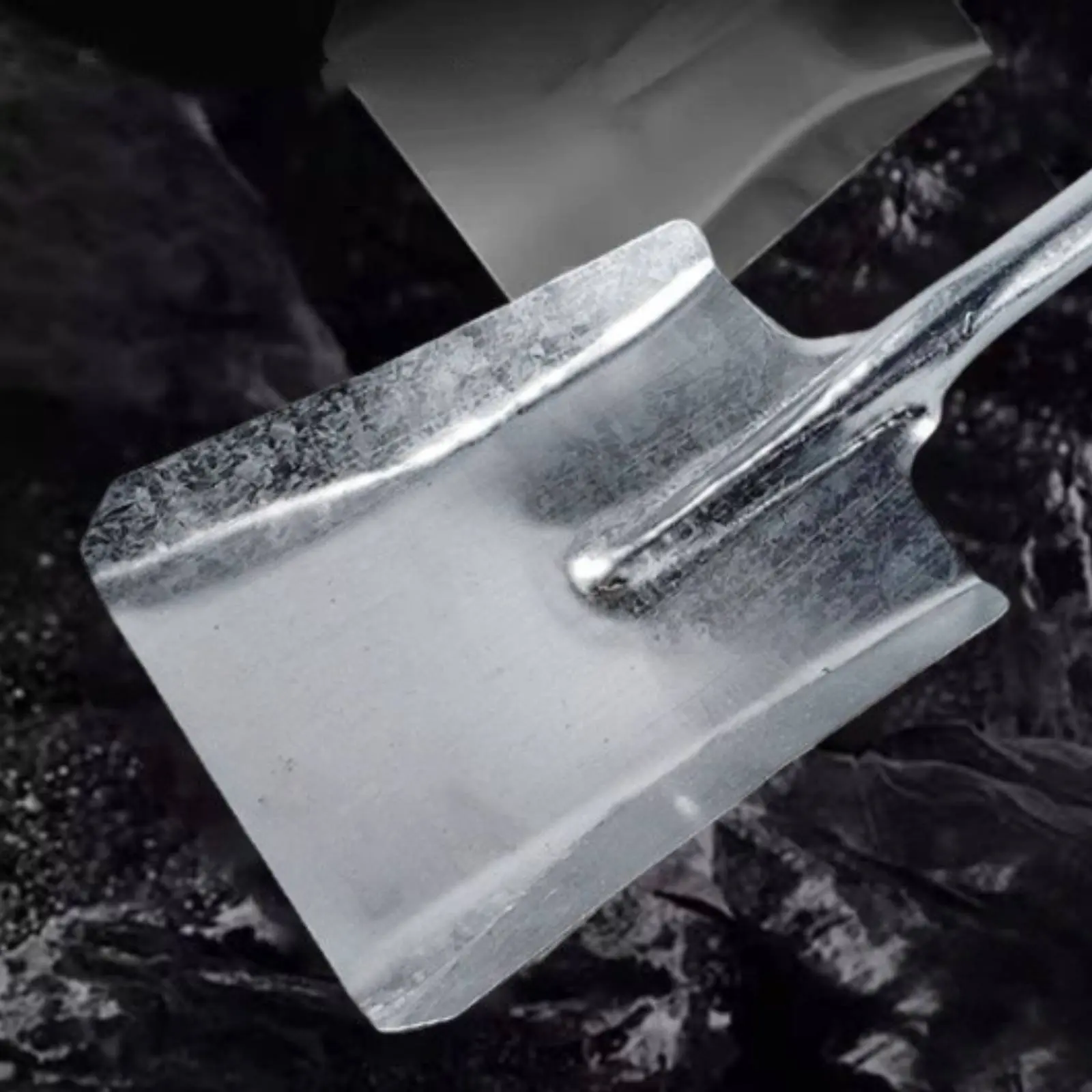 Charcoal Ash Shovel Thickened Metal Heavy Duty Charcoal Scoop Fireplace Shovel Hangable Handle Household Tool Single-Piece-Piece