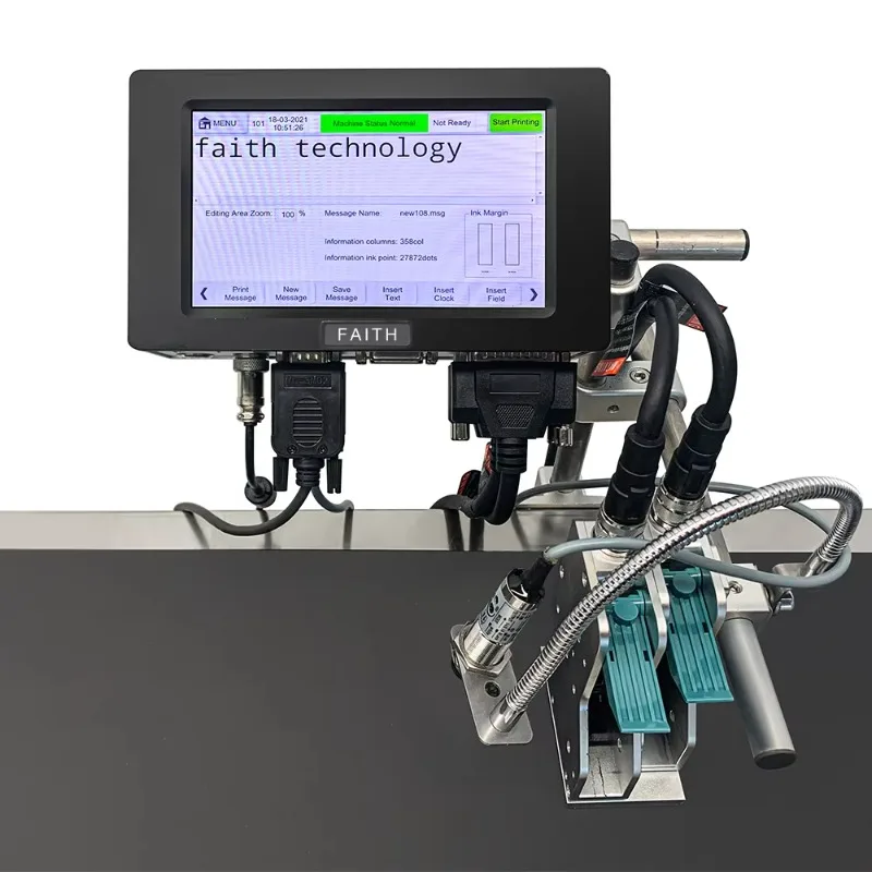 

Faith Industrial High Productivity Inline Batch Coding Machine Automatic Plastic Inkjet Printer for Bottled Card/Tube Printers