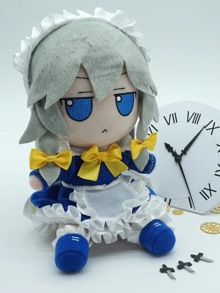 

COYOUNG Store Anime TouHou Project Cosplay Izayoi Sakuya Fumo 20cm Lovable Soft Cartoon Plush Doll Birthday Present Gifts