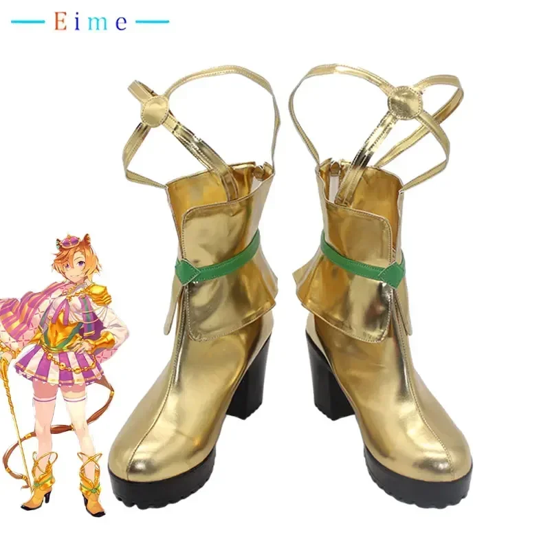 Game Pretty Derby T.M. Opera O Cosplay Shoes PU Leather Shoes Halloween Carnival Boots Cosplay Prop Custom Made