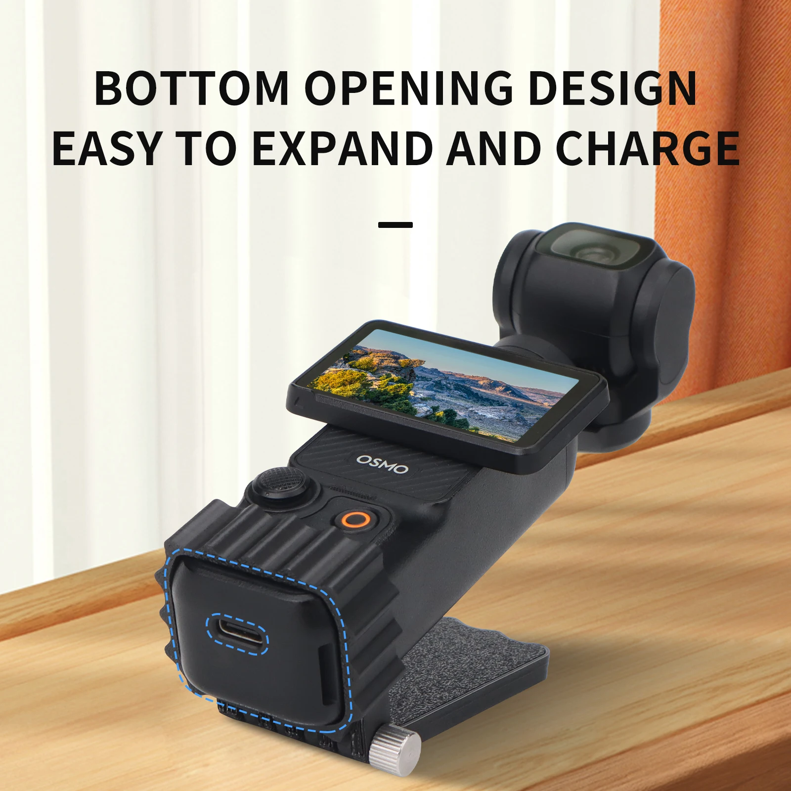 For DJI Pocket 3 Multi-function Magnetic Expansion Bracket Fixed Adapter Bezel Accessory for Stable Video Shooting