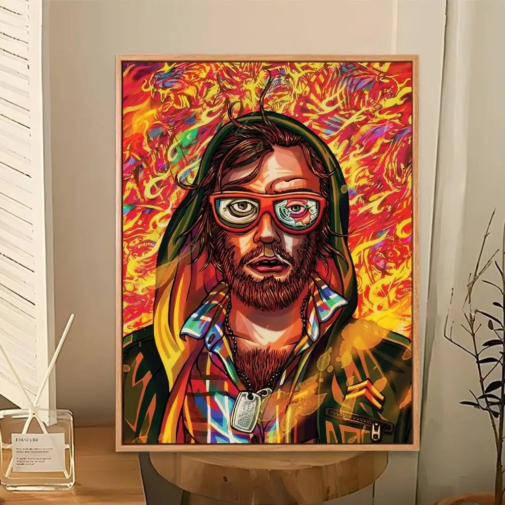 H-hotline miami   Poster Perfect Space Sticker Self Adhesive for Office Home Theater Wall Art Decor Fancy Gift