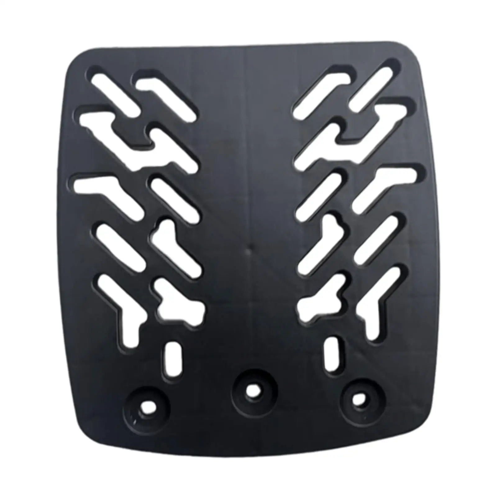 Motorbike Rear Trunk Base Plate Durable ABS Cargo Carrier Tail Box Mount Attachment for Universal Luggage Rack