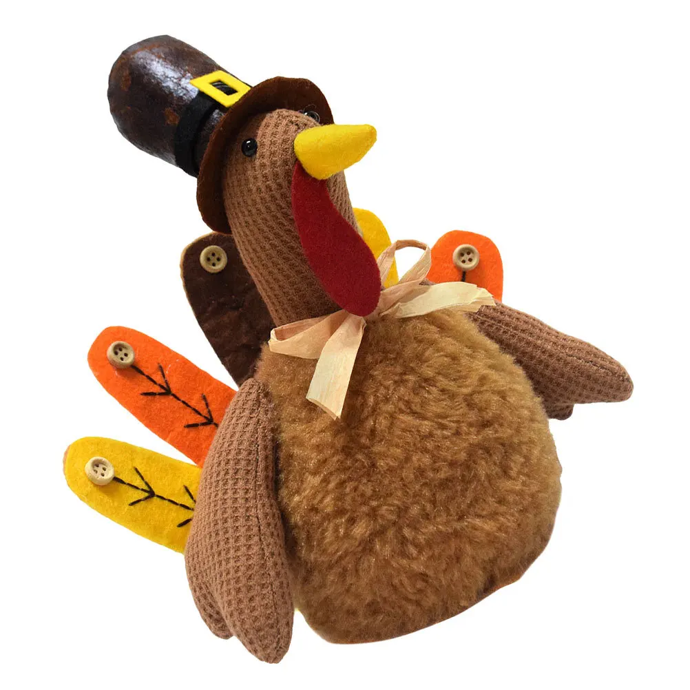 Dekorasi Turki dari Kain Lembut dengan Desain Berdiri untuk Dekorasi Rumah Musim Gugur, Centerpiece Thanksgiving, Ide Hadiah Ramah Anak