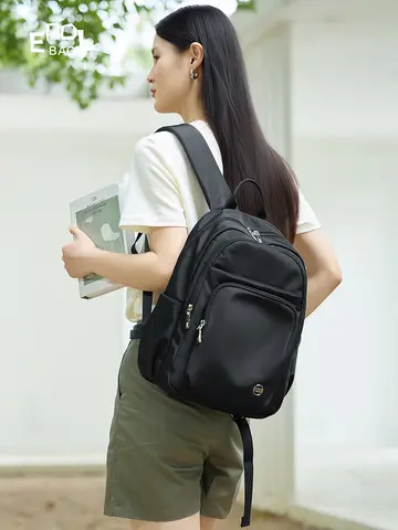 Epol 여성용 학교 가방, 대용량, 경량 여행 배낭, 패션 나일론 방수 노트북 팩백, 6105-06