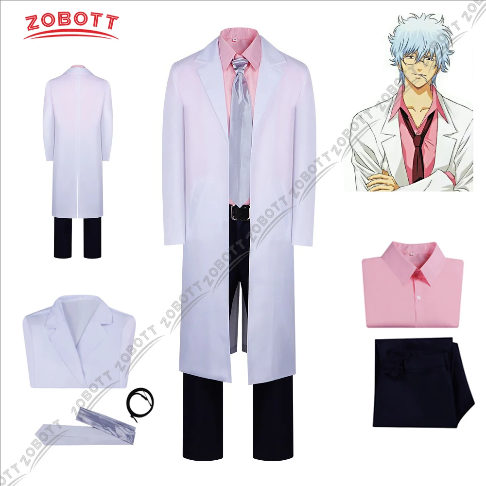 

Унисекс аниме Gintama Cos учитель Sakata Ginba косплей форма для костюма на Хэллоуин