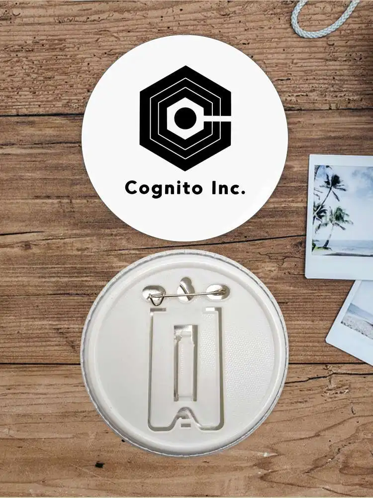 شارة Cognito Inc داخل الوظيفة ، ملحقات مرساة بروش ، كرتون معدني أنيمي ، علامة صدر ، ملابس محيطية ، صفيح إبداعي