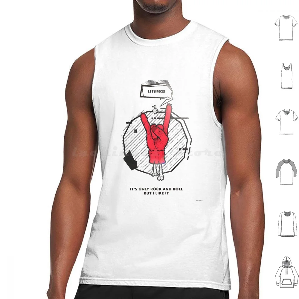 Rock On Tank Tops Vest Sleeveless N Roll N Roll N Roll Active N Roll N Roll Light Weight N Roll N Roll N Roll Relaxed Fit N