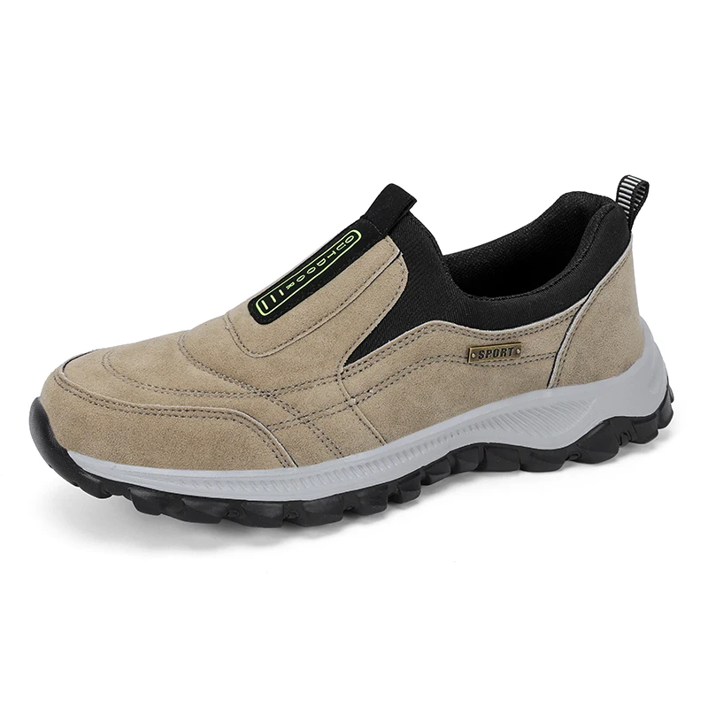 Sapatos masculinos de caminhada ao ar livre, calçados casuais, sapatos de caminhada respirável e antiderrapante, mocassins de inverno, novos