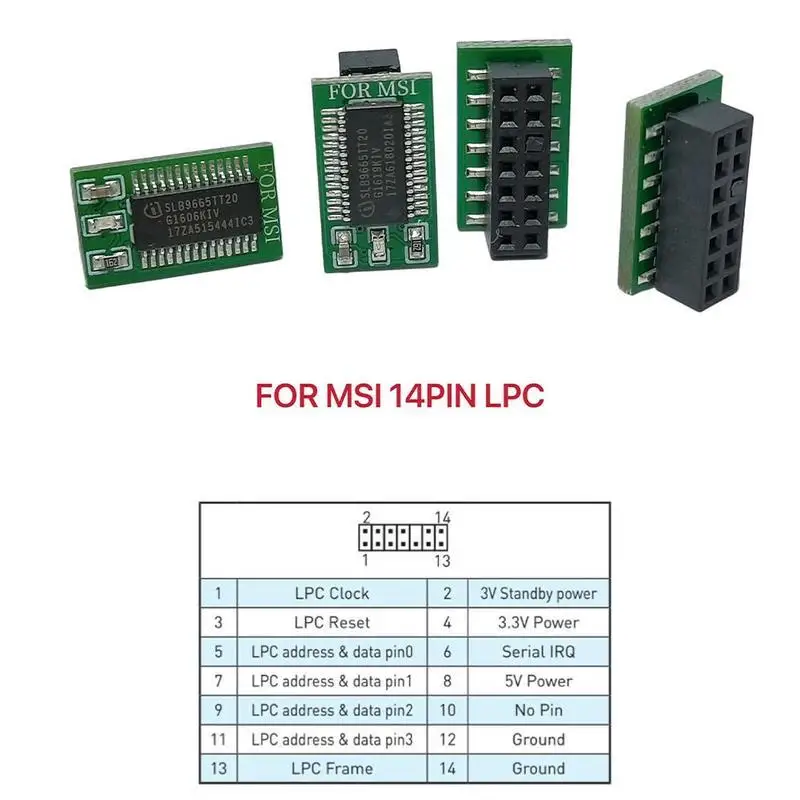 Tpm Module 12 14 18 20 Pin LPC For ASUS MSI GIGABYTE ASRock Encryption Security Module Remote Card TPM 2.0 Module Board - view 3